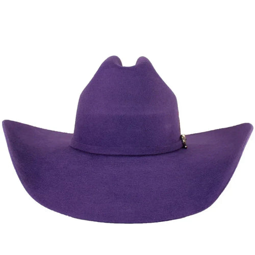 Original Stone 100X Western Cowboy Hat for Men and Women Roper Style - Purple
